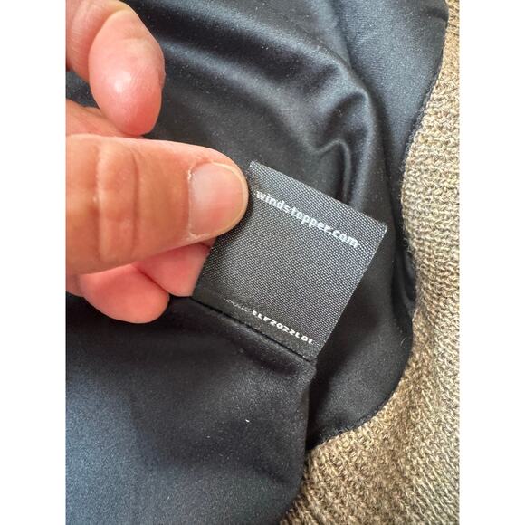 CABELAS Men's 100% Wool sweater Jacket, size XL, Full zip Wind Stopper; Vintage - Picture 10 of 13